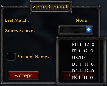 Gatherer Zone Match