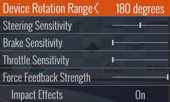 Force Feedback Settings for TX/T300